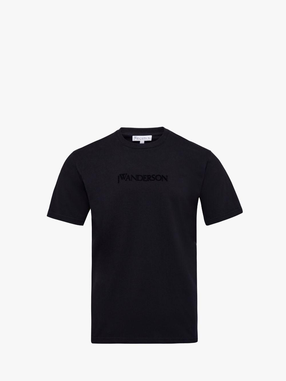 LOGO EMBROIDERY T-SHIRT in black | JW Anderson US  Product Image