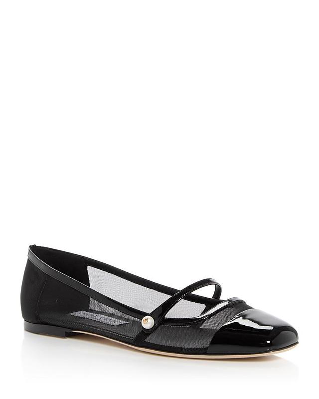 Jimmy Choo Womens Elisa Mary Jane Flats Product Image