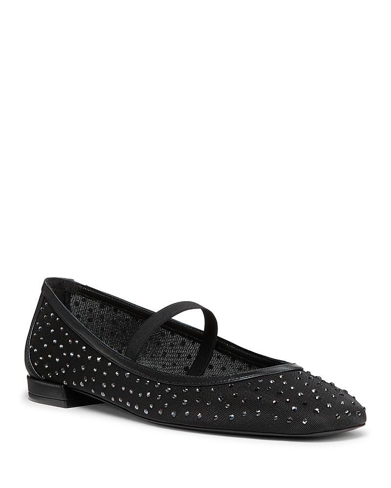 Womens Arabella Crystal-Embellished Mesh Flats Product Image