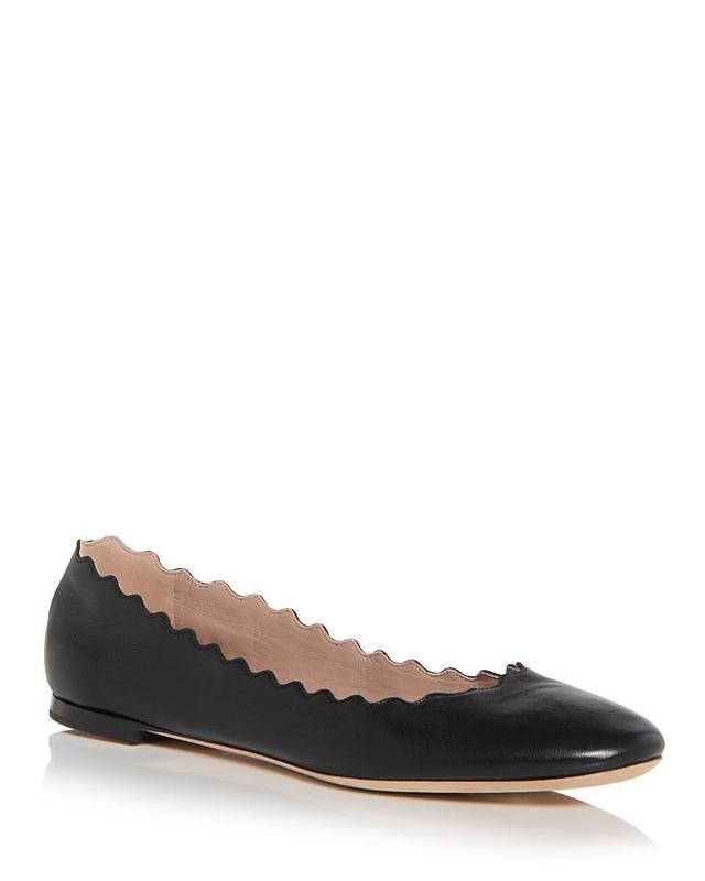 Chloe Womens Lauren Scallop Ballet Flats Product Image