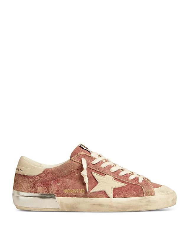 Golden Goose Mens Super-Star Lace Up Sneakers Product Image