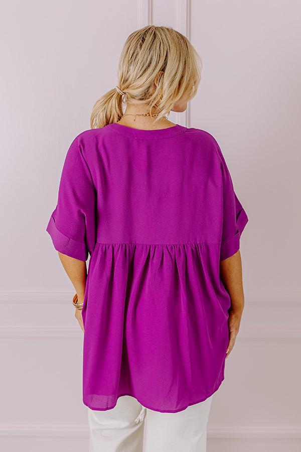 City Escape Shift Top in Orchid Curves Product Image