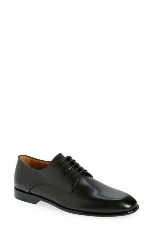 FERRAGAMO Fosco Plain Toe Calfskin Derby Product Image