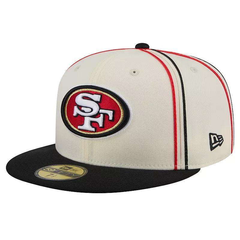 Mens New Era Cream San Francisco 49ers Soutache 59FIFTY Fitted Hat Product Image