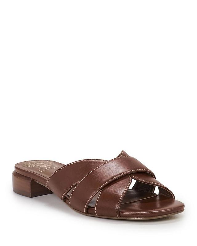 Vince Camuto Womens Maydree Leather Slide Sandals Product Image