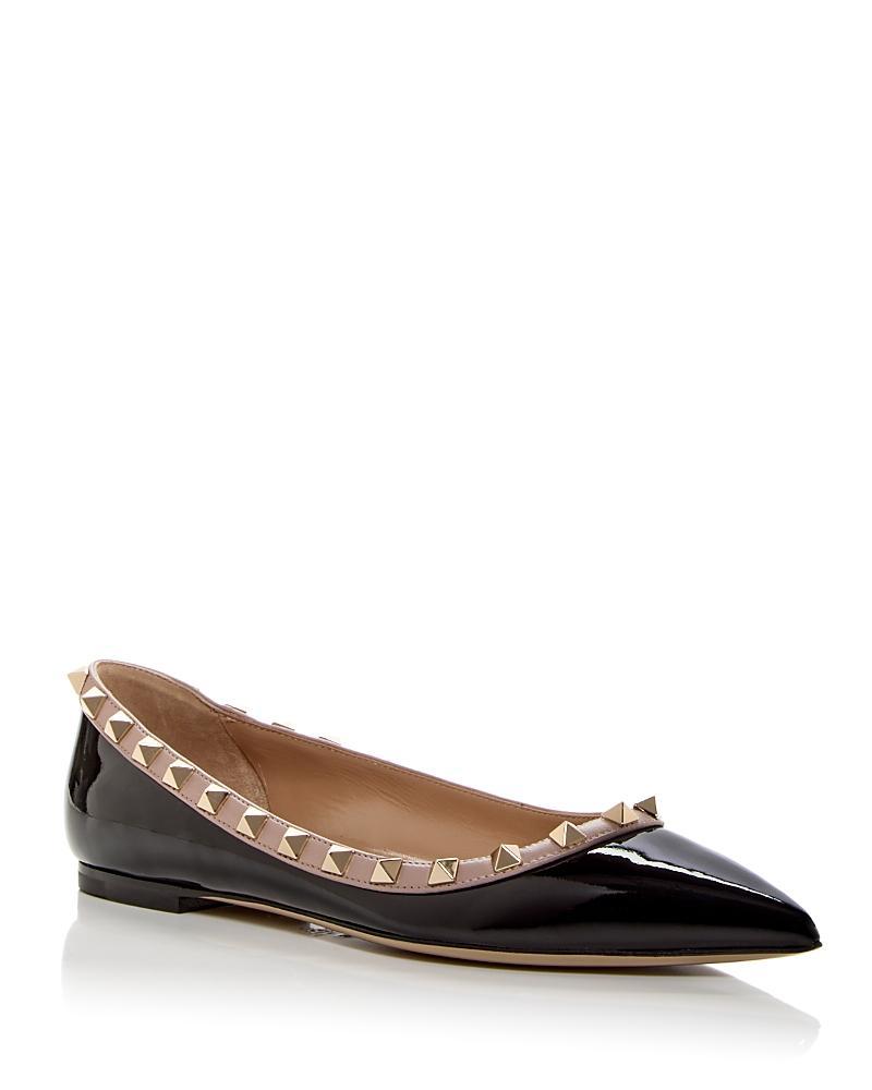 Valentino Garavani Womens Rockstud Pointed Toe Ballet Flats product image