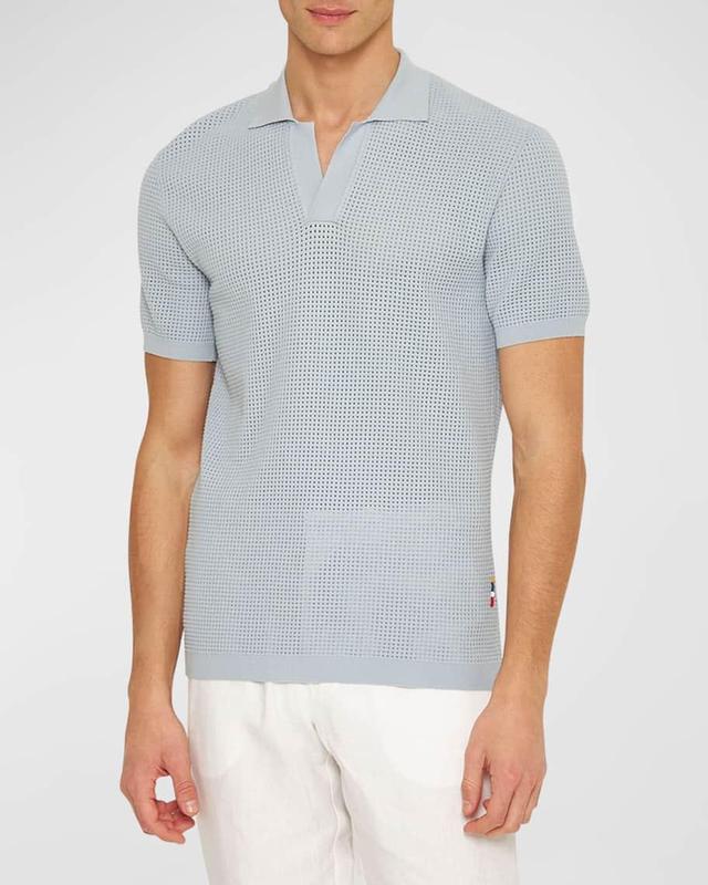 Men's Roddy Waffle Mesh Stitch Short-Sleeve Polo Shirt Product Image