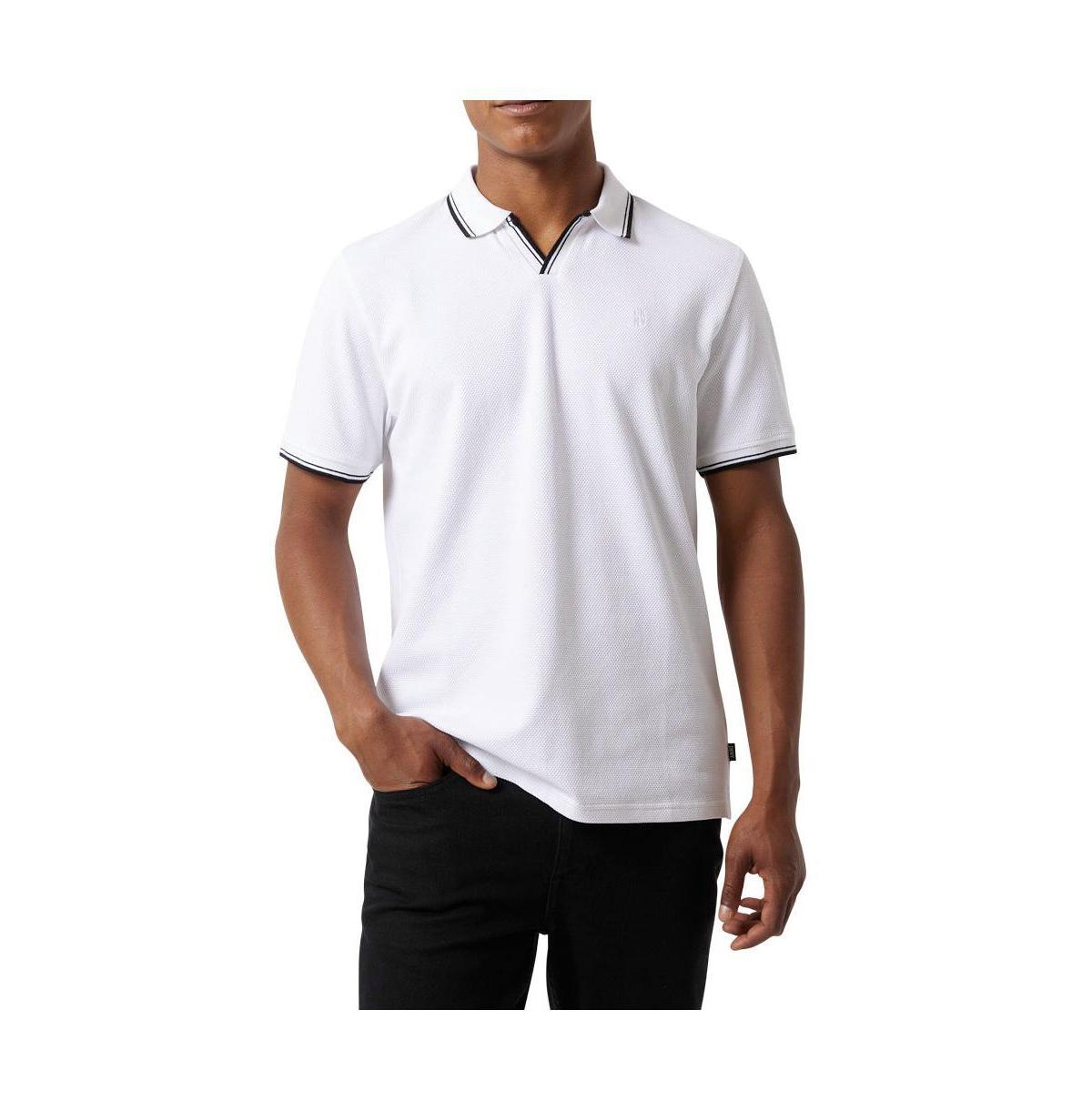 Dkny Mens Buchanan Textured Short Sleeve Polo Product Image