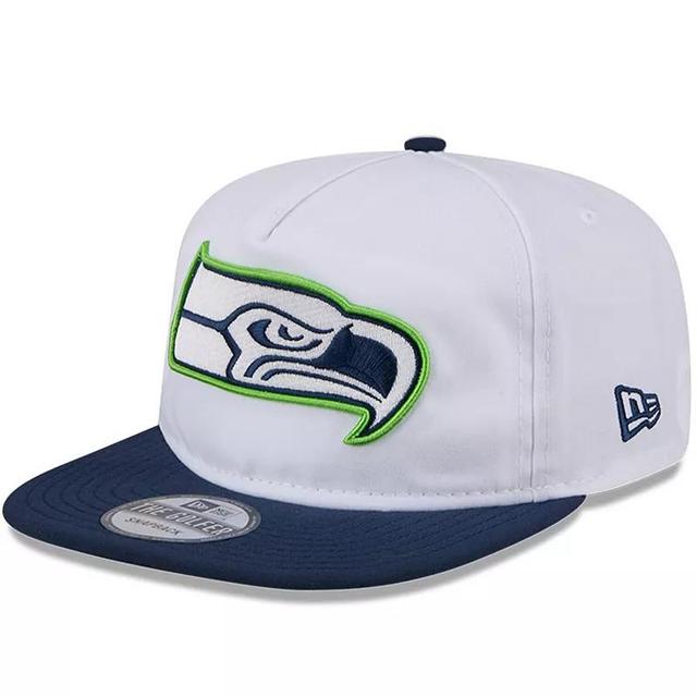 Mens New Era /Navy Seattle Seahawks 2024 NFL Training Camp Golfer Snapback Hat Product Image