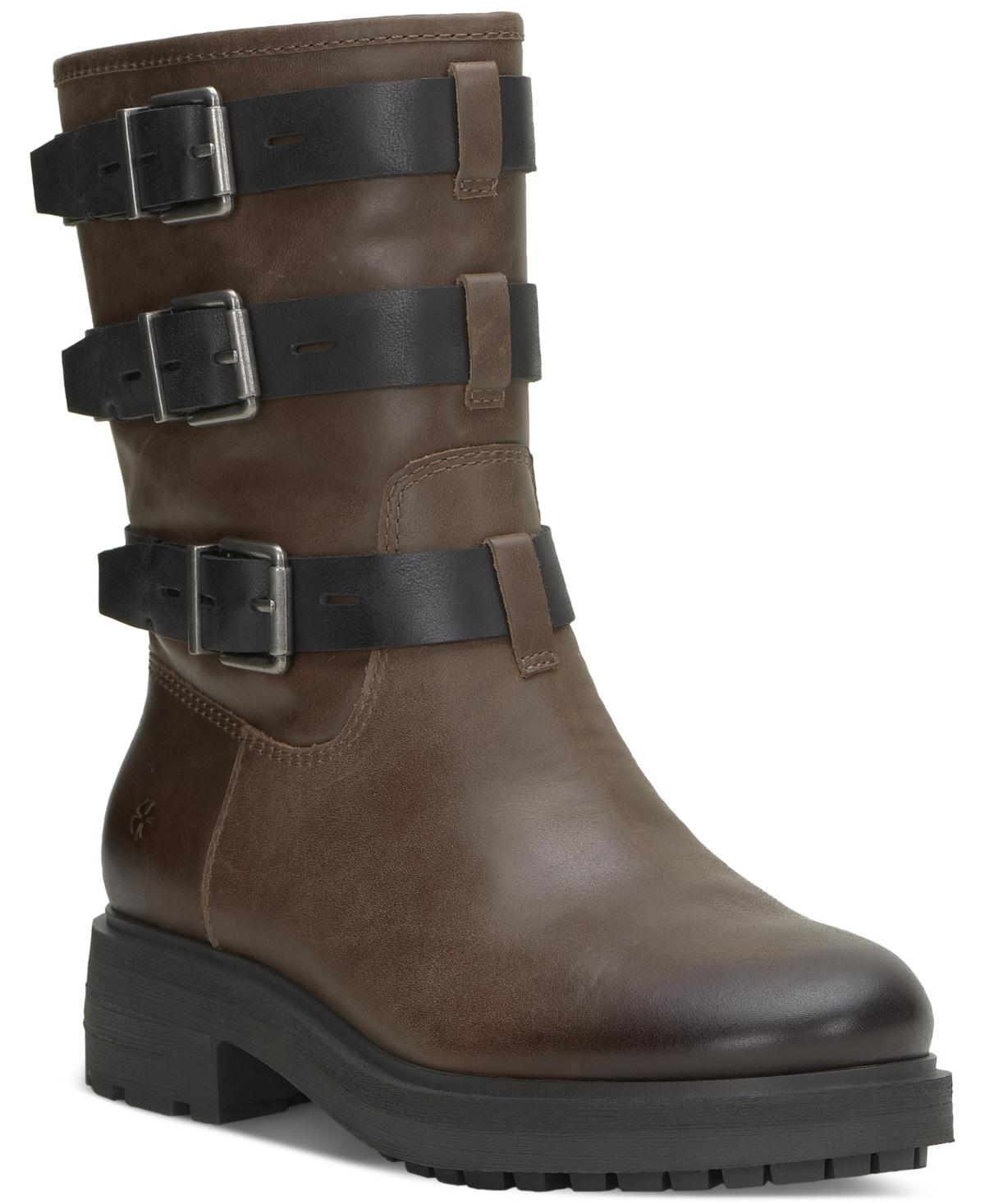 Lucky Brand Womens Cheviss Moto Lug Sole Boots Product Image