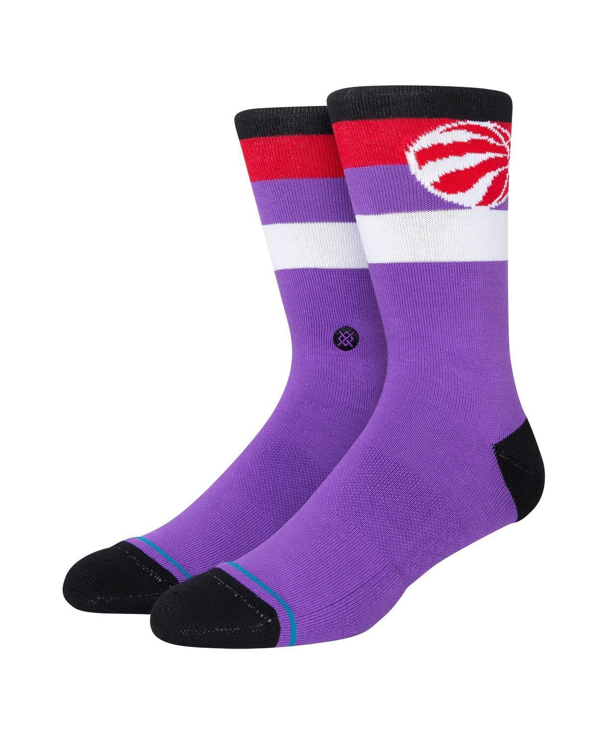 Mens Stance Toronto Raptors Stripe Crew Socks Product Image