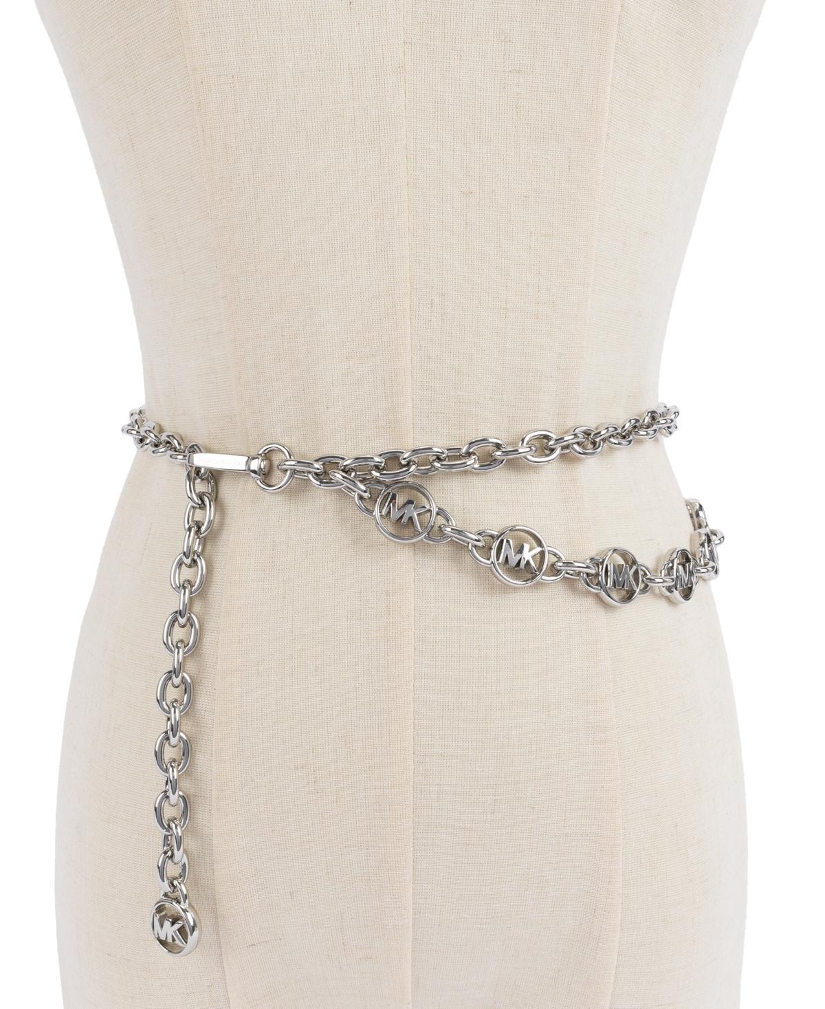 Michael Michael Kors Womens Logo Charm Chain Belt Product Image