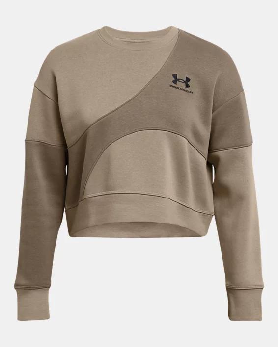 Womens UA Icon Fleece Crop Crew Product Image