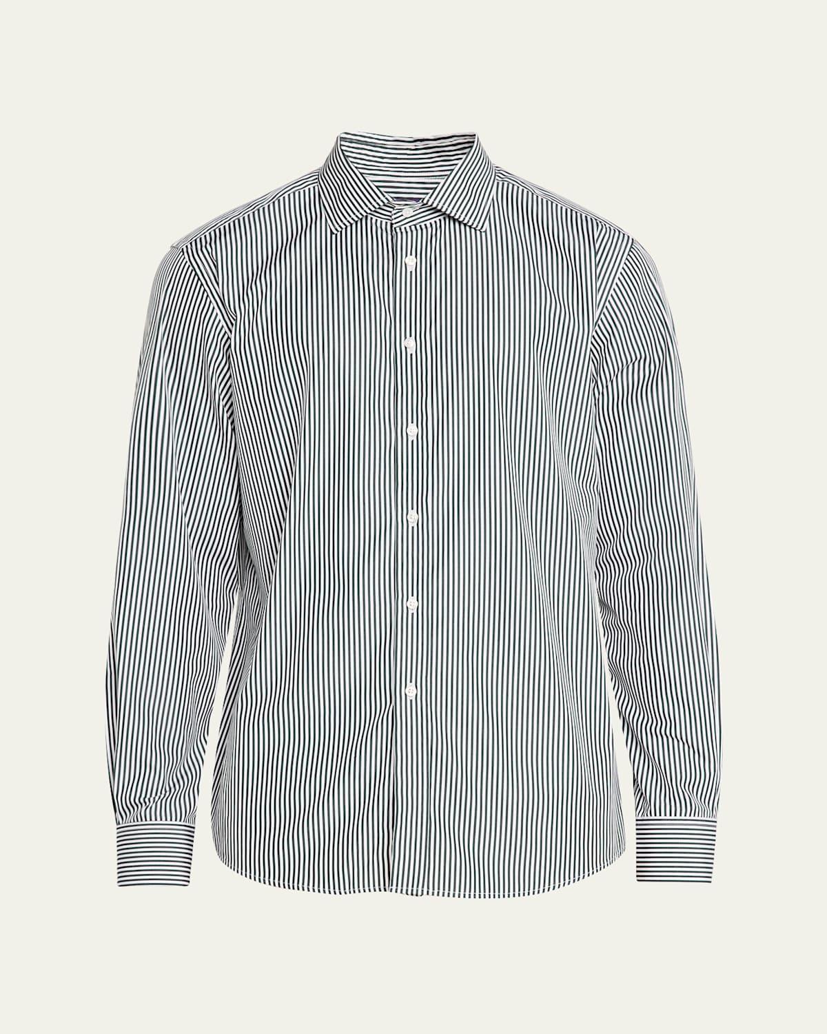 Mens Aston Striped Poplin Shirt Product Image