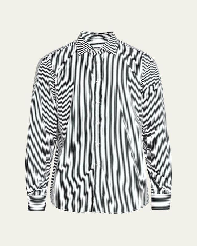 Mens Aston Striped Poplin Shirt Product Image