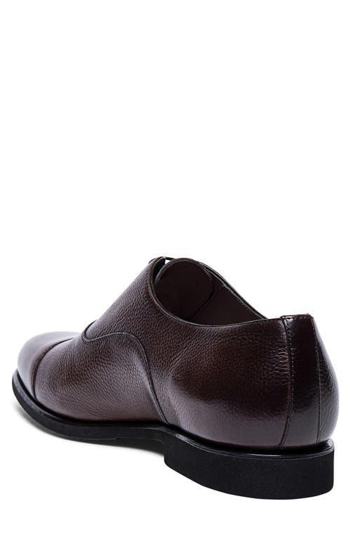 SANTONI Men's Darian Lace Up Oxford Shoes In Dark Brown Product Image