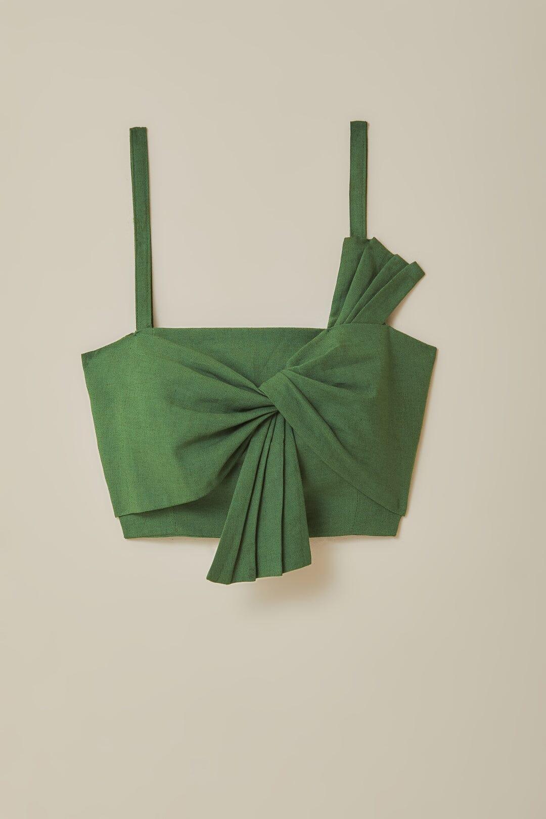 Green Front Bow Top Product Image