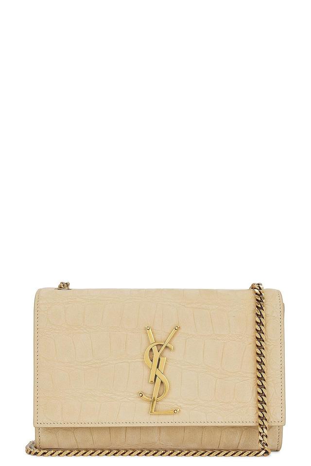 Saint Laurent Small Kate Chain Bag in Beige Product Image