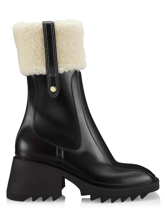 Womens Betty Shearling-Lined Rubber Boots Product Image