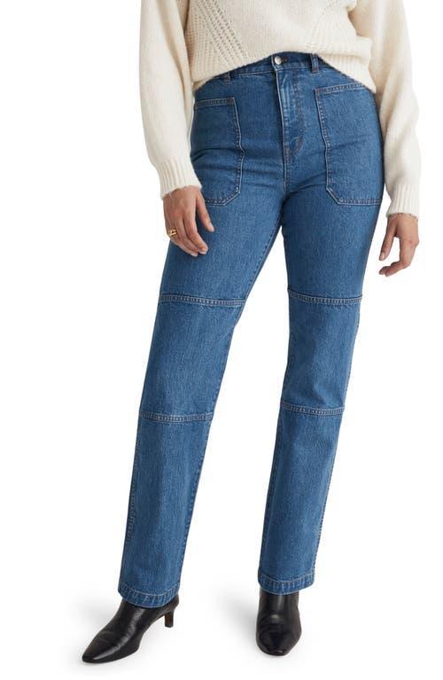 Madewell The '90s Straight Cargo Jean in Fenwood Wash (Fenwood) Women's Jeans Product Image