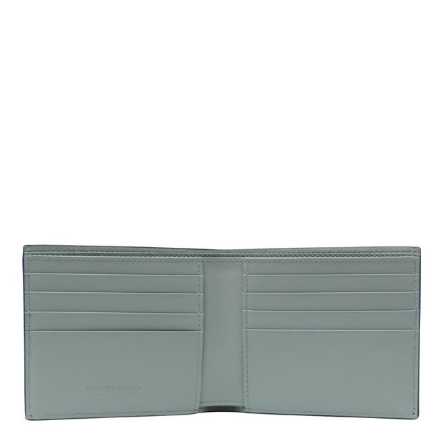 Bi-fold Intrecciato Wallet In Blue Product Image