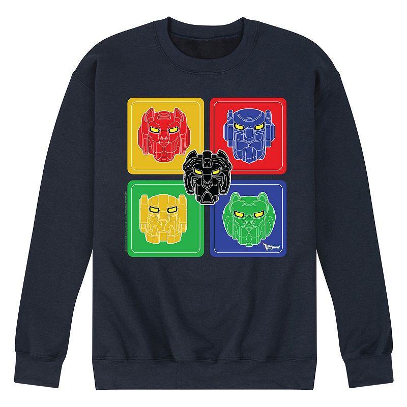 Mens Voltron Voltron Heads Fleece Sweatshirt Black Product Image