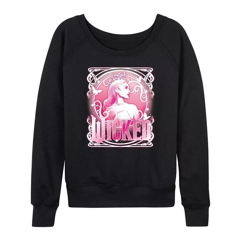 Womens Wicked Glinda Portrait Lightweight French Terry Sweatshirt Product Image