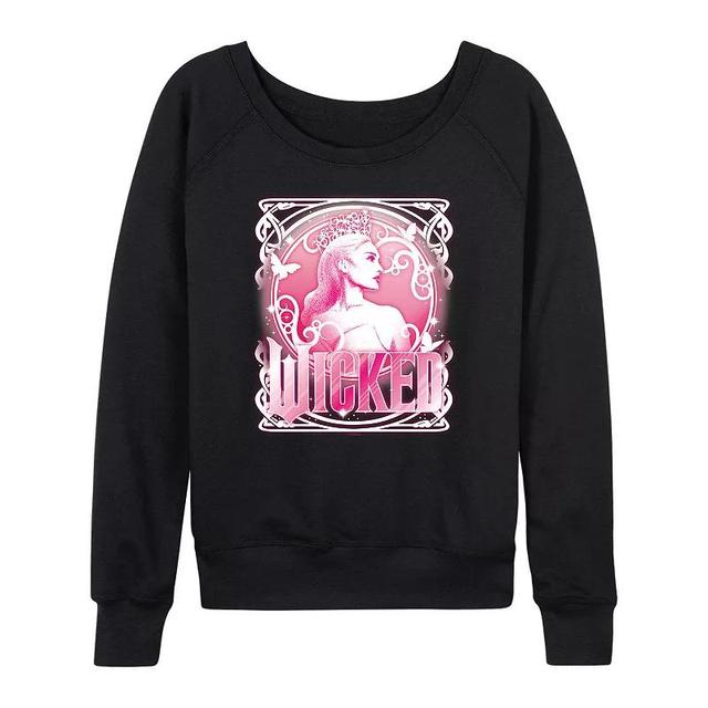 Womens Wicked Glinda Portrait Lightweight French Terry Sweatshirt Product Image