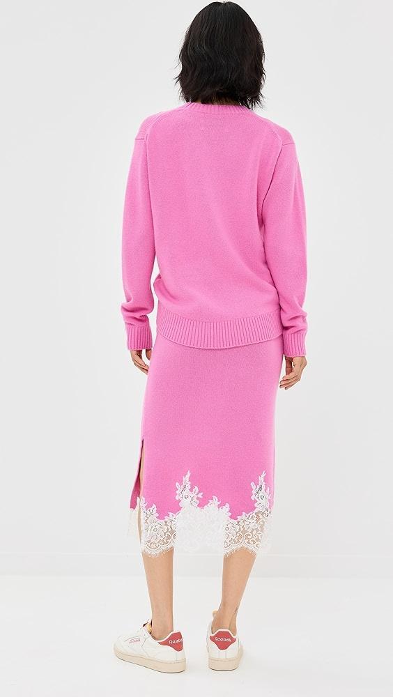 3.1 Phillip Lim Draped Knit Dress With Lace Hem | Shopbop Product Image