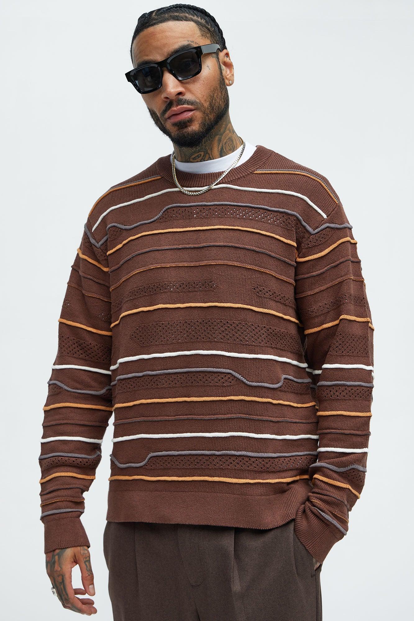 Dreamer Crewneck Sweater - Brown/combo product image