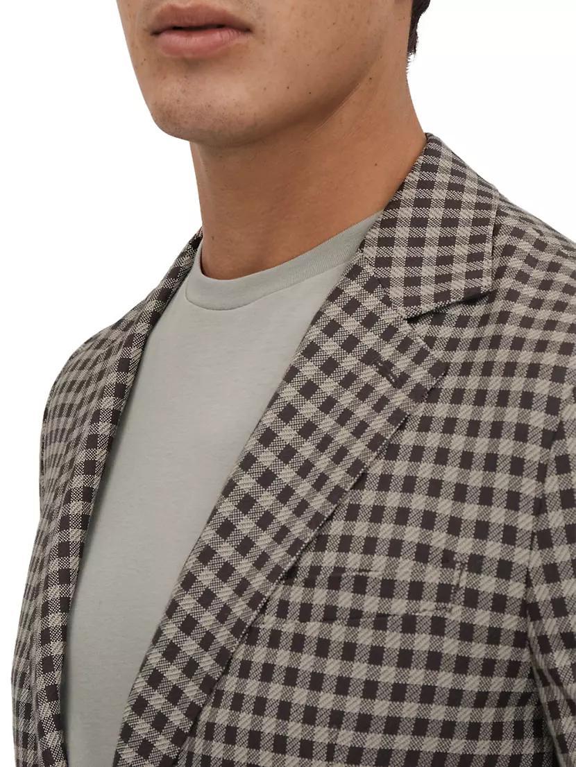 Nano Wool Grid Blazer Product Image