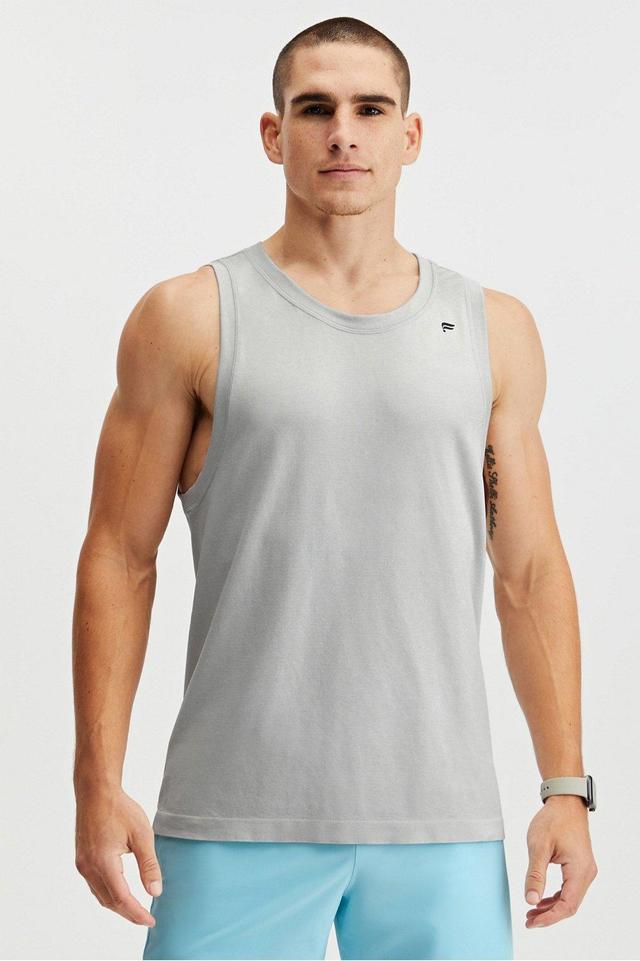 Fabletics Men The Training Day Tank male Light Grey Htr Size XXL Product Image