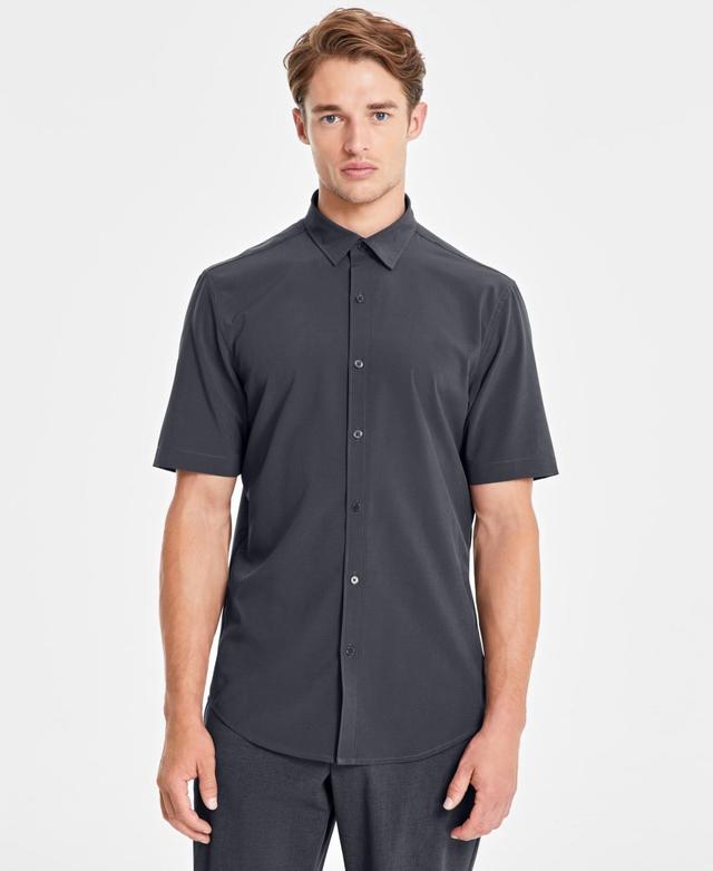 Alfani Mens Breathable Short-Sleeve Button-Down Shirt, Created for Macys Product Image