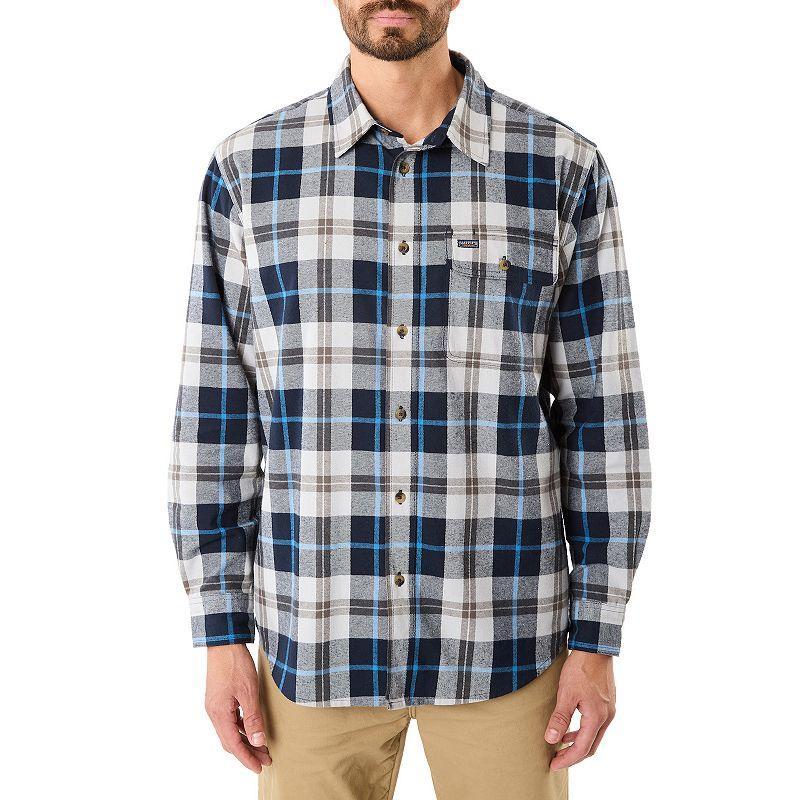 Mens Smiths Workwear Buffalo Plaid Flannel Button-Down Shirt New Grey Product Image