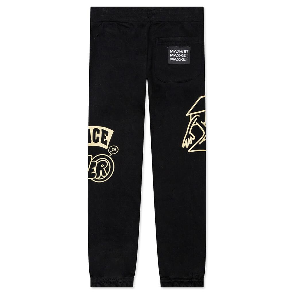 Peace and Power Sweatpants - Black Male Product Image