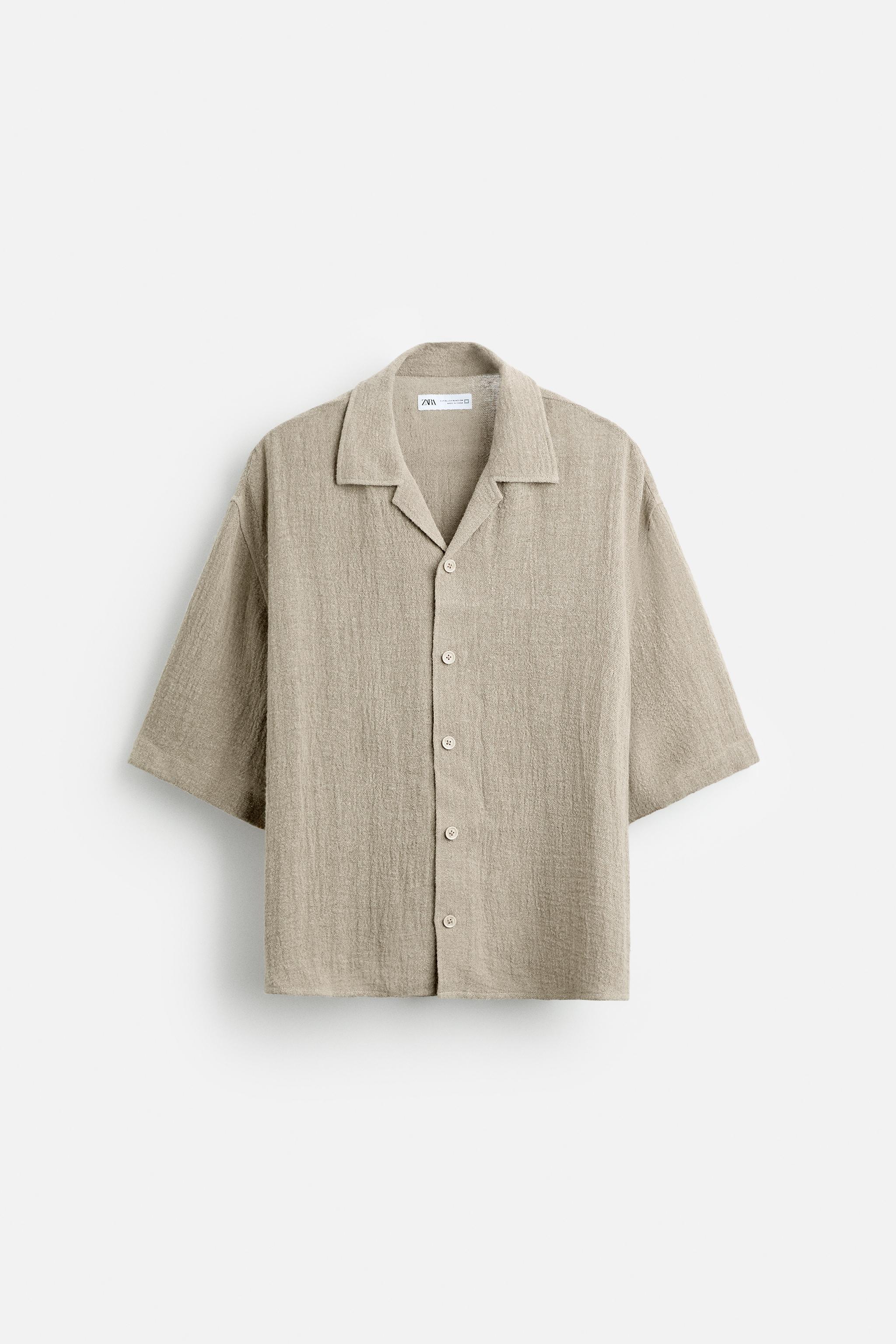 100% LINEN OVERSIZED FIT SHIRT Product Image