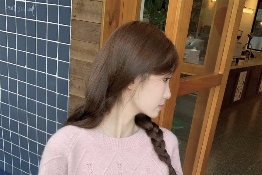 Round Neck Bow Sweater Product Image