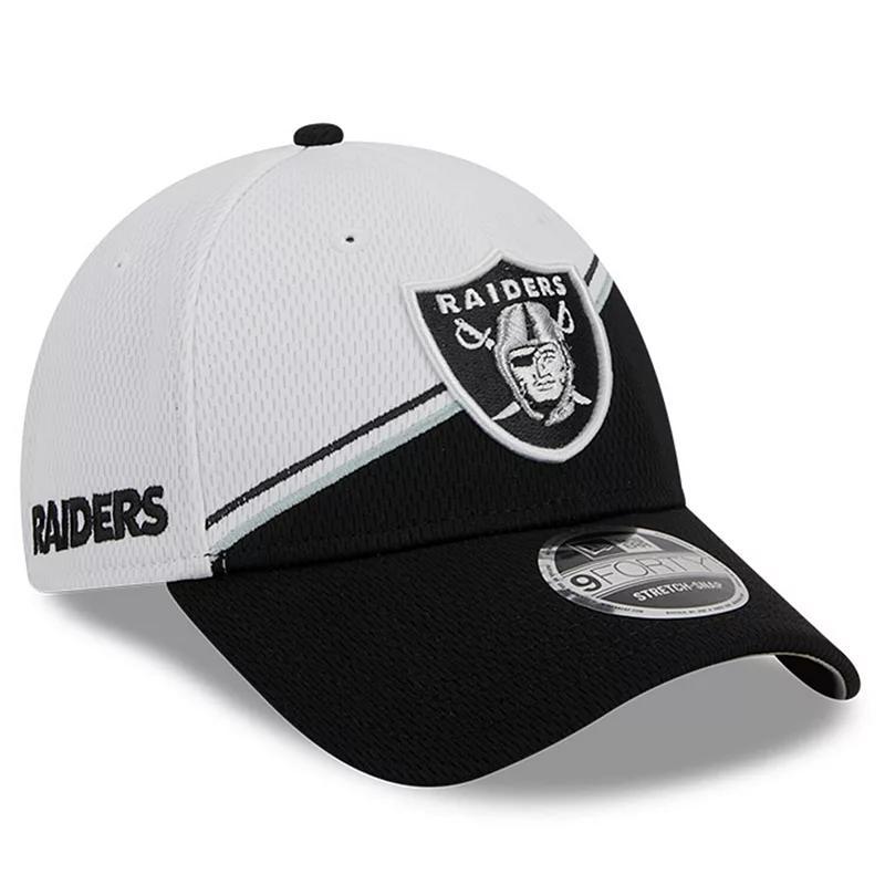 Mens New Era White Las Vegas Raiders 2023 Sideline 9FORTY Adjustable Hat - White Product Image