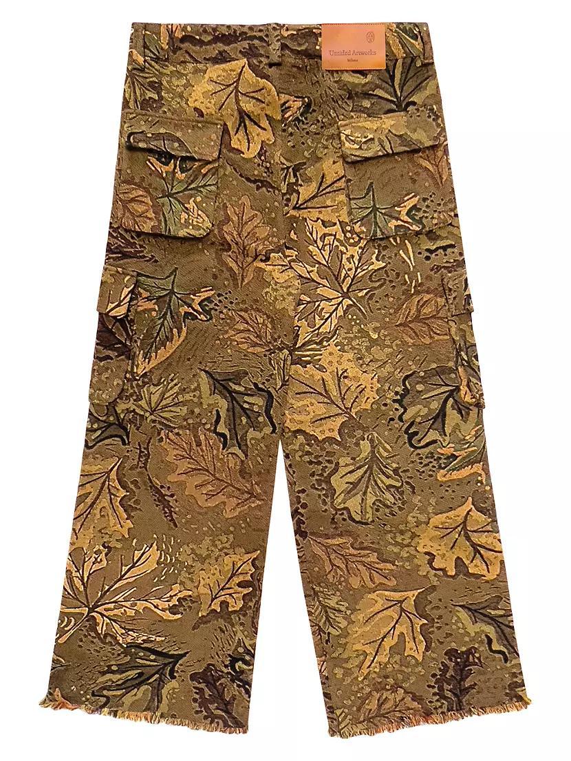 The Beginning Is The End Camouflage Jacquard Cargo Pants Product Image