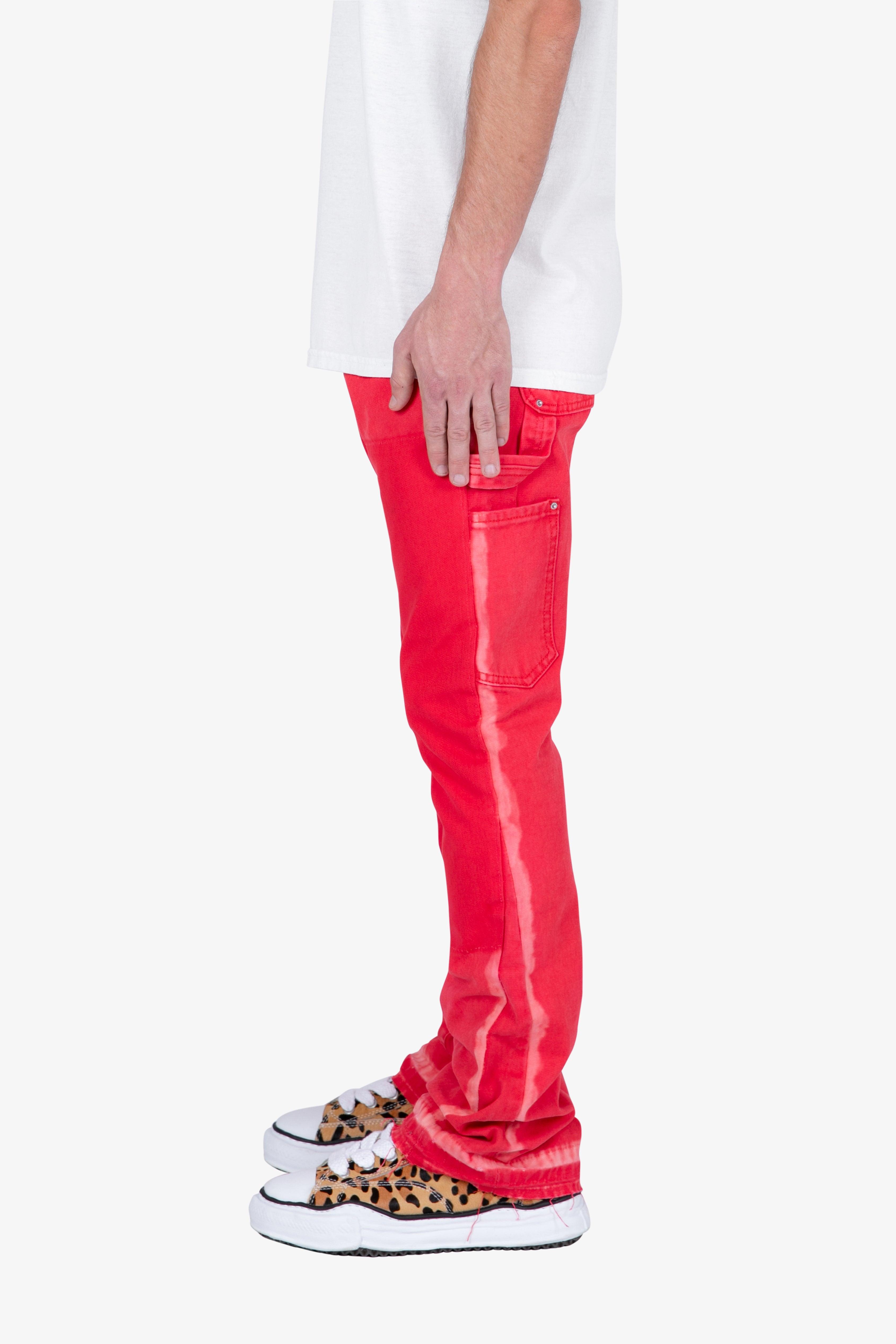 B404 Flare Denim - Red Product Image