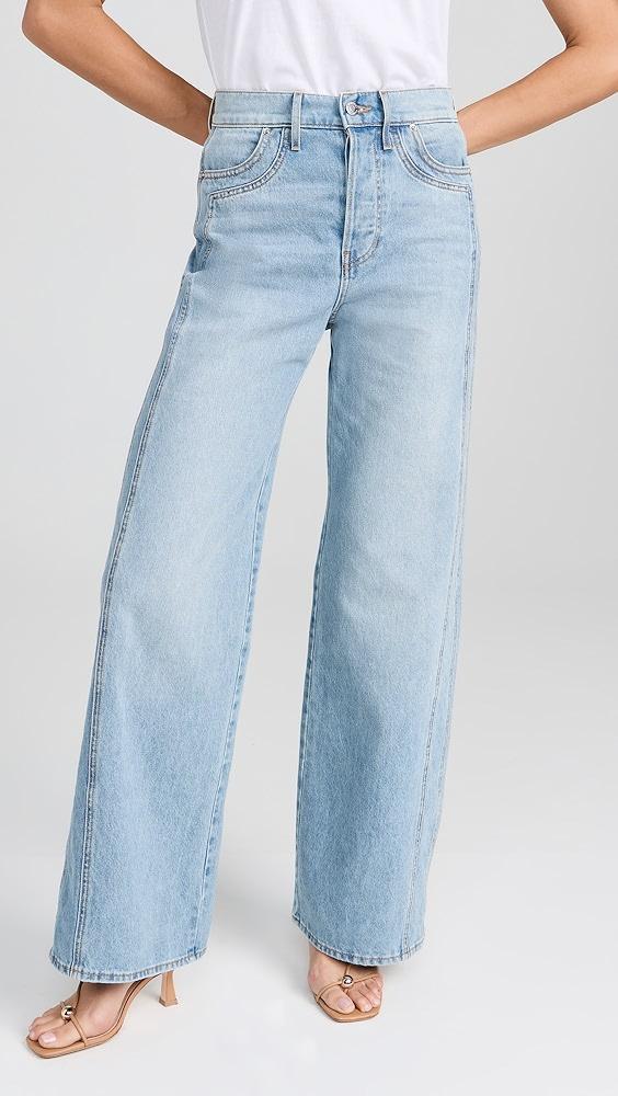 Veronica Beard Jean Taylor High Rise Wide Leg Jeans | Shopbop product image