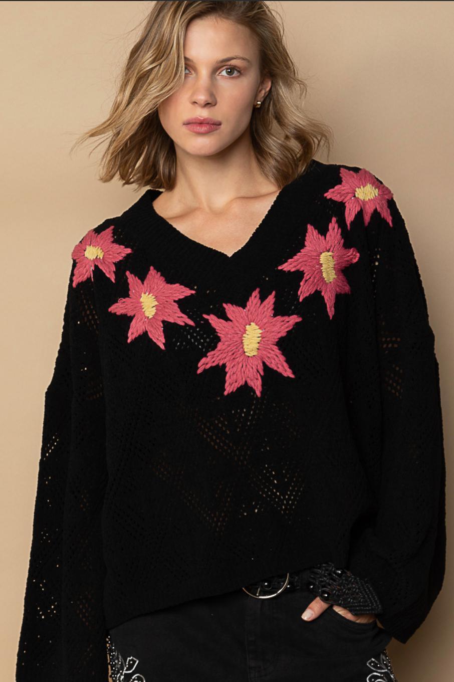 Poinsettia Sweater Product Image