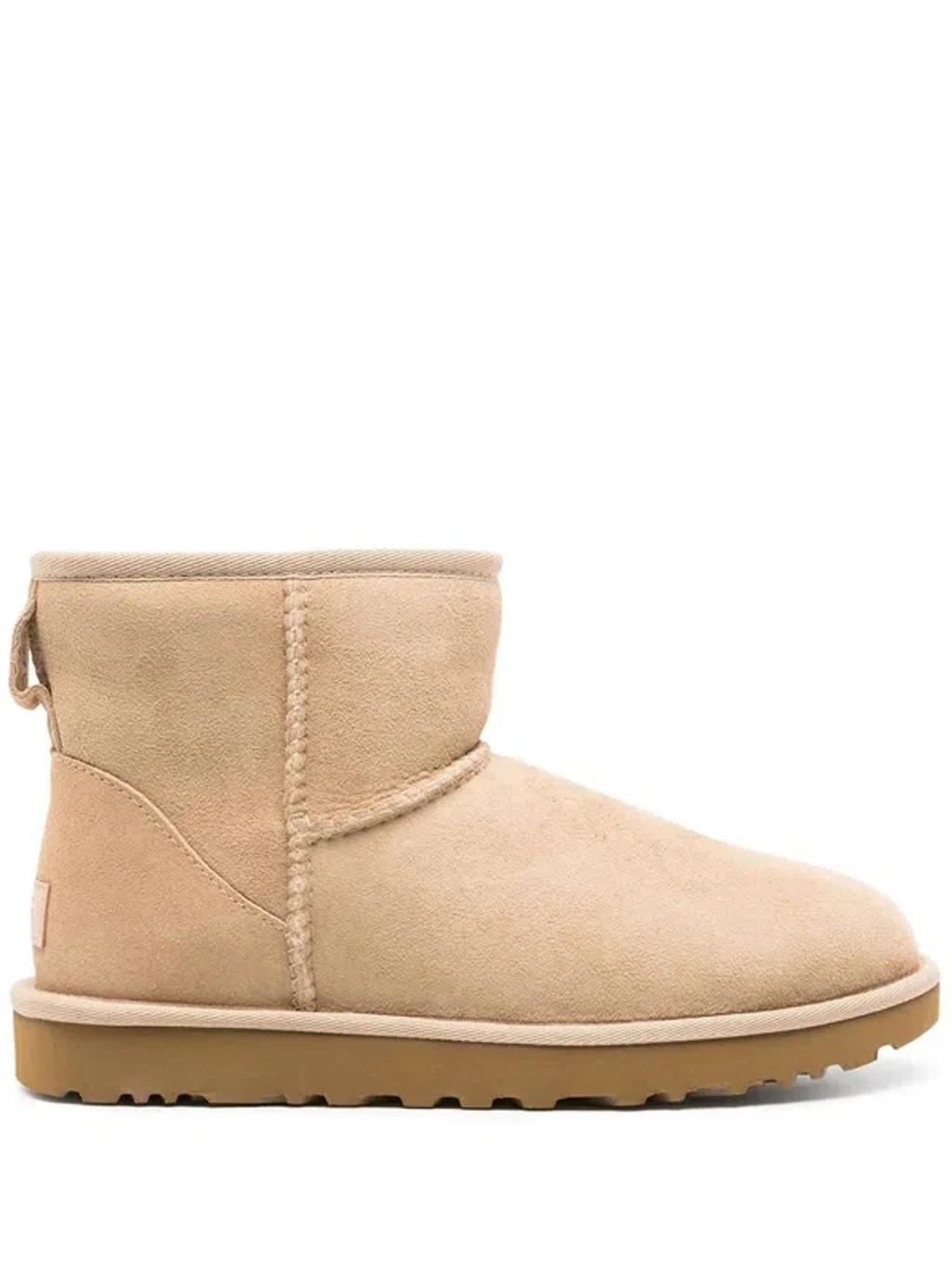 'classic Mini Ii' Genuine Shearling Lined Boot (women) In Beige Product Image