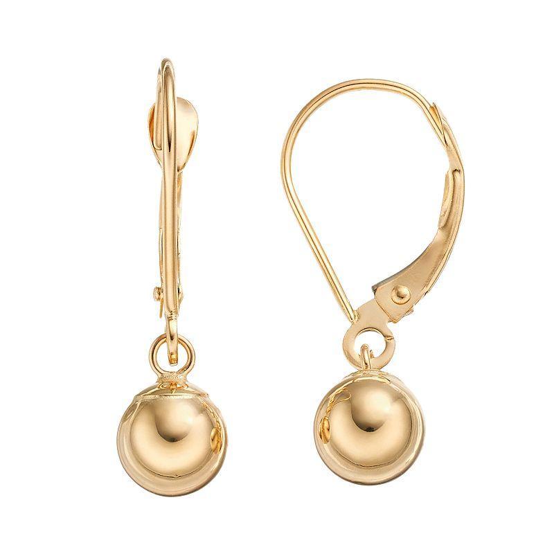 Forever 14K Ball Drop Earrings, Womens, 14k Gold Product Image