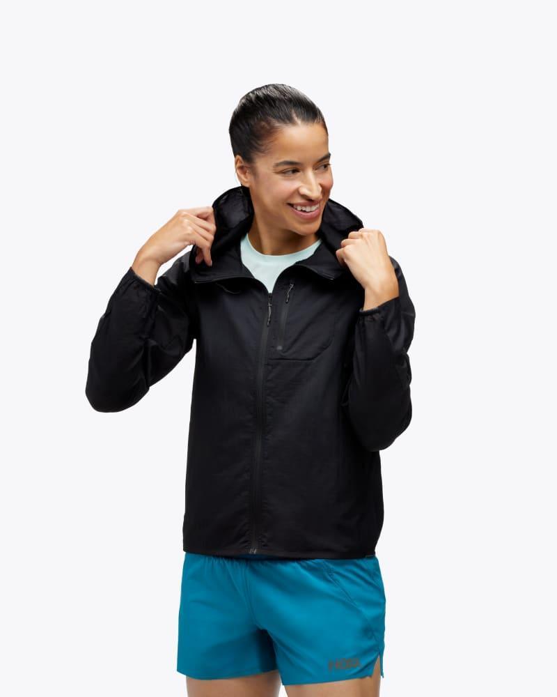 Hoka One HOKA Women's Skyflow Jacket in Black, Size Large Product Image