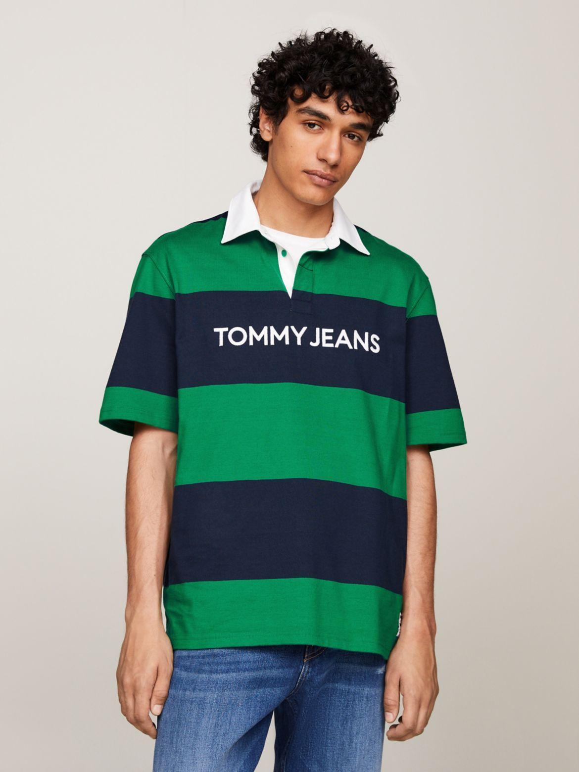 Tommy Hilfiger Men's Oversized TJ Rugby Stripe Polo Product Image