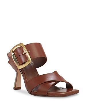 Vince Camuto Womens Helya Slip On Buckled High Heel Sandals Product Image