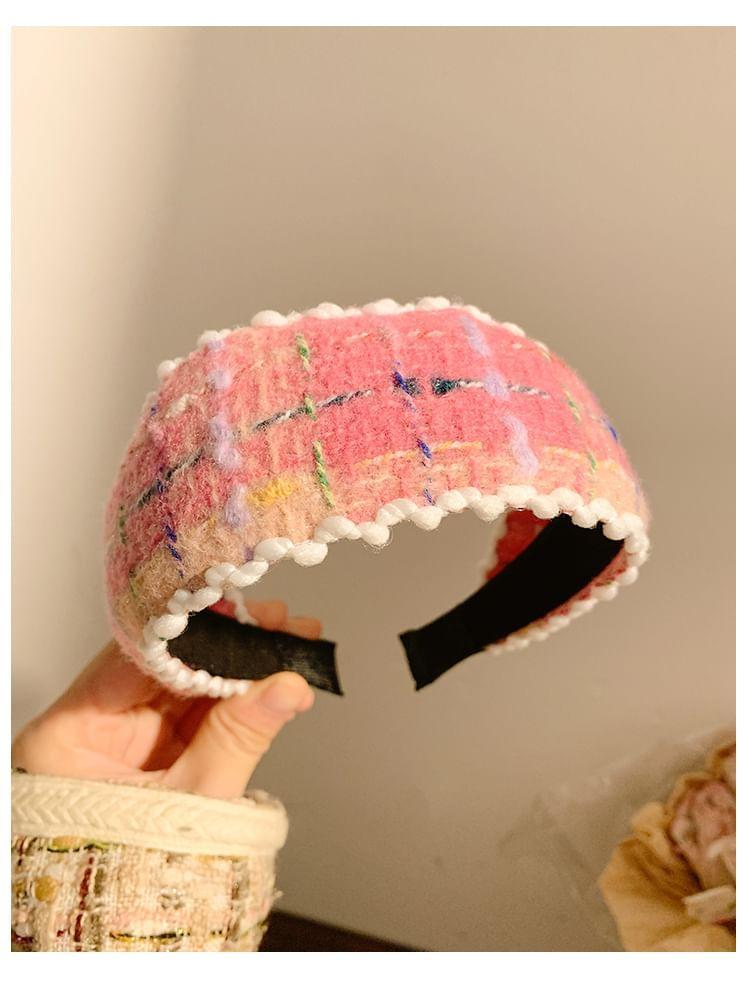 Tweed Plaid Headband Product Image