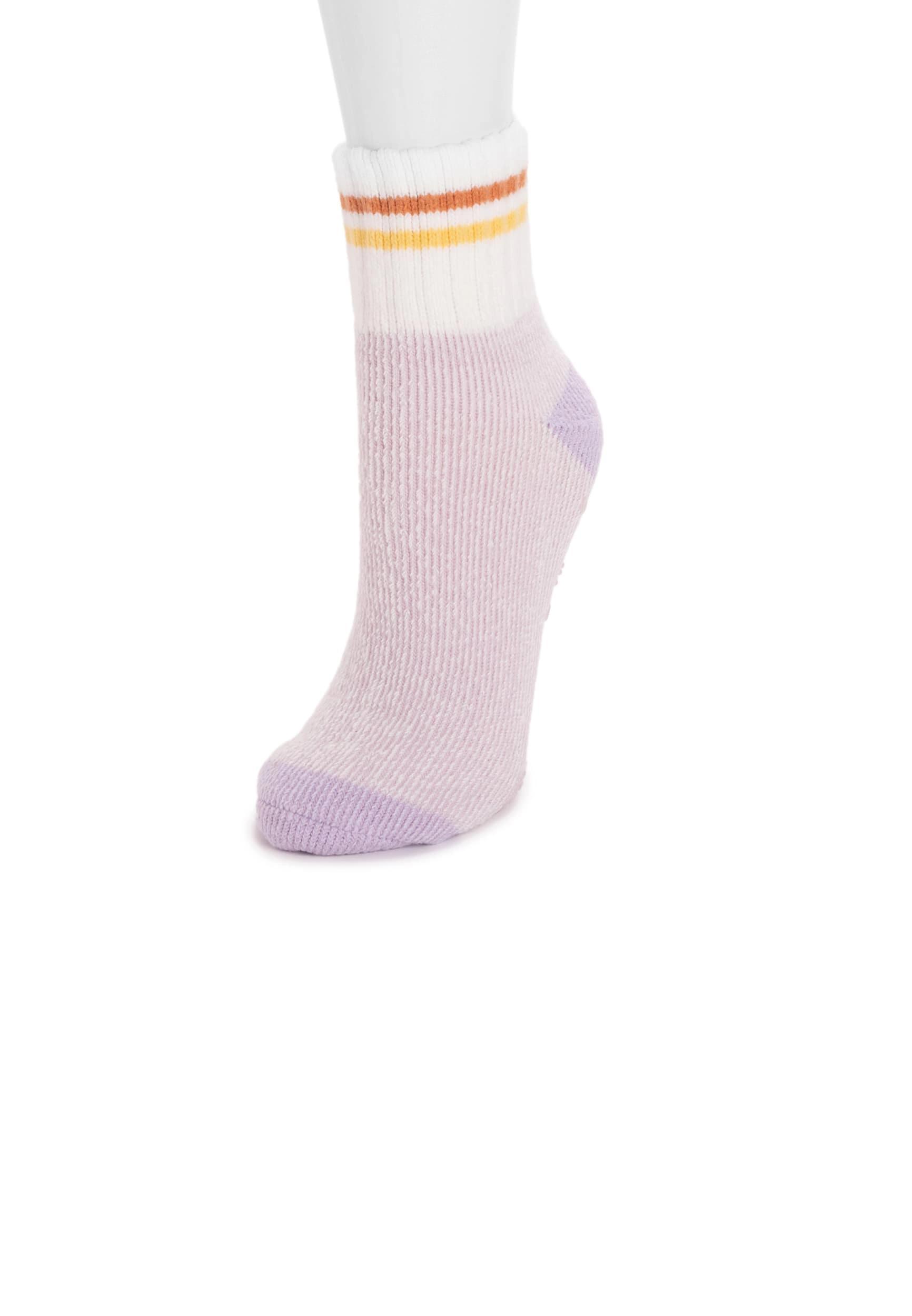 MUK LUKS Womens Rib Cuff Lounge Sock Product Image