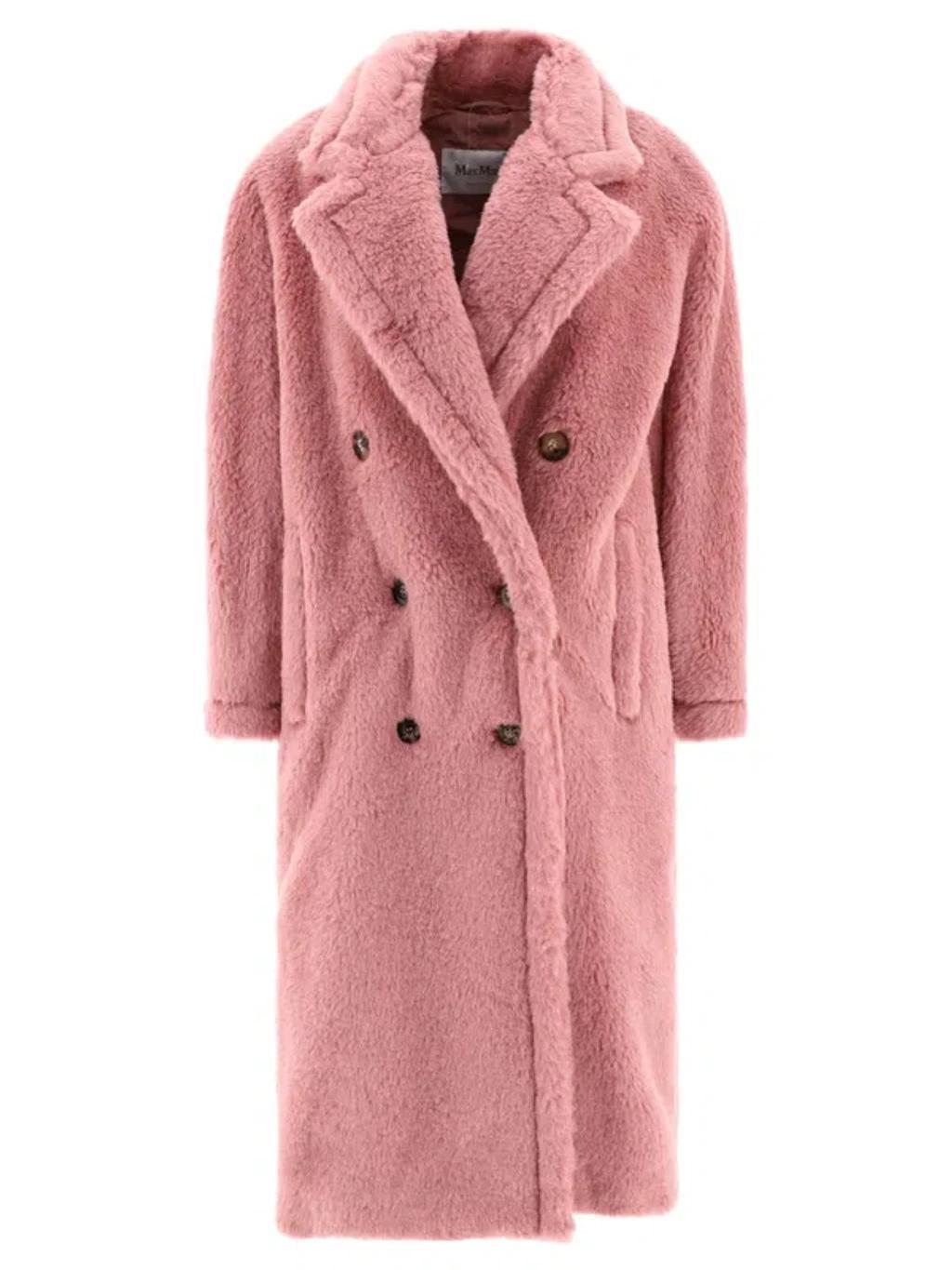 MAX MARA Zitto Teddy Coat In Pink Product Image